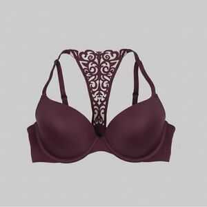 Victoria's Secret Deep Purple Lace Racerback Bra